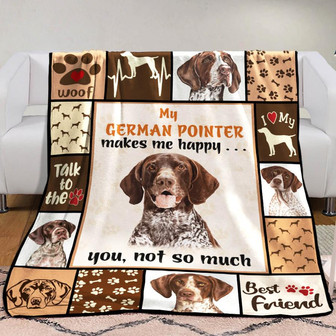 German Shorthaired Pointer Dog Fleece Blanket Throw Blanket Christmas Throw Blanket - Thegiftio UK