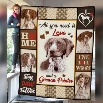 German Shorthaired Pointer Dog Fleece Blanket Throw Blanket Christmas Throw Blanket - Thegiftio UK