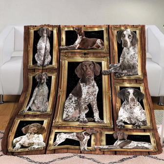German Shorthaired Pointer Dog Fleece Blanket Throw Blanket Christmas Throw Blanket - Thegiftio UK