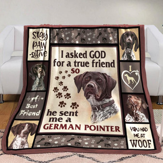 German Shorthaired Pointer Dog Fleece Blanket Throw Blanket Christmas Throw Blanket - Thegiftio UK