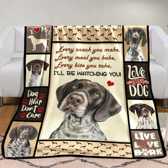 German Shorthaired Pointer Dog Fleece Blanket Throw Blanket Christmas Throw Blanket - Thegiftio UK