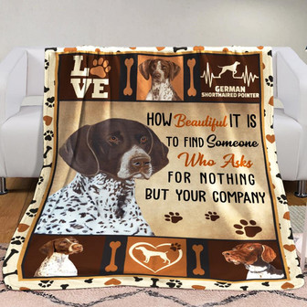 German Shorthaired Pointer Dog Fleece Blanket Throw Blanket Christmas Throw Blanket - Thegiftio UK