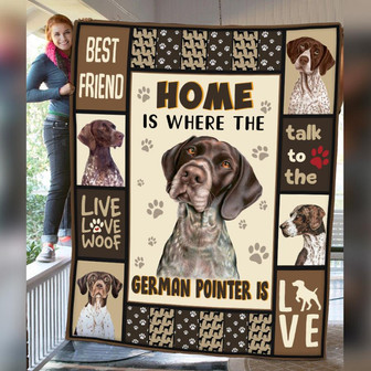 German Shorthaired Pointer Dog Fleece Blanket Throw Blanket Christmas Throw Blanket - Thegiftio UK