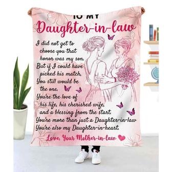 Gift For Daughter-In-Law I Didn't Get To Choose You That Honor Was My Son's - Blanket - Thegiftio UK