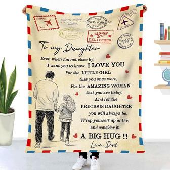 Gift For Daughter Even Know I'm Not Close By I Want You To Know I Love You - Blanket - Thegiftio UK