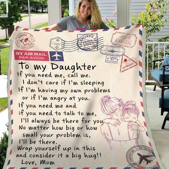 Gift For Daughter If You Need Me Call Me - Blanket - Thegiftio UK