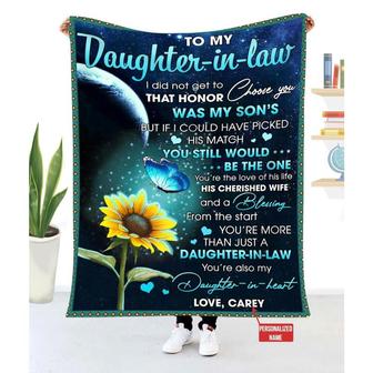 Gift For Daughter-In-Law I Did Not Get To Choose You That Honor Was My Son's - Blanket - Thegiftio UK