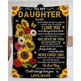 Gift For Daughter I Want You To Know I Love You Personalized Blanket - Thegiftio UK
