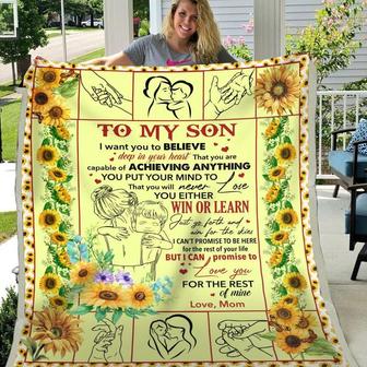 Gift For Son I Can Promise To Love You For The Rest Of Mine - Blanket - Thegiftio UK