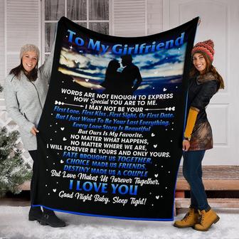 To My Girlfriend Words Are Not Enough To Express How Special You Are To Me Gift Fleece Blanket - Thegiftio UK