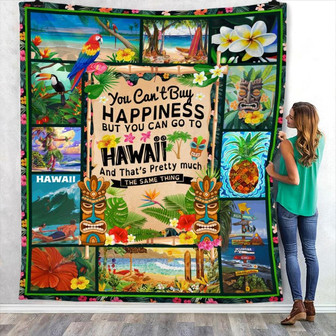 Go To Hawaii Beach Summer Blanket Fleece Blanket Throw Blanket Christmas Throw Blanket - Thegiftio UK