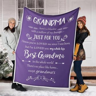 Grandma Throw Blanket- Birthday Gifts for Grandma - Grandma Gifts Birthday Anniversary Mother's Day Christmas - Thegiftio UK