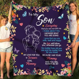 To My Grandson Blanket From Grandpa No Matter How Far You Travel Great For Birthday Christmas - Thegiftio UK