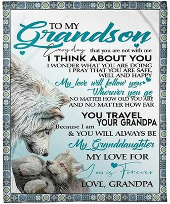 To My Grandson Everyday That You Not With Me I Think About You - Birthday Christmas Gift For Christmas - Thegiftio UK