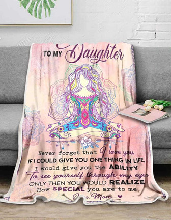 Hippie Blanket To my Daughter - How Special You Are To Me, Gift For Daughter From Mom Birthday Gift Home Decor - Thegiftio