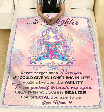 Hippie Blanket To My Daughter How Special You Are To Me Blanket Gift For Daughter From Mom Birthday Gift Home Decor - Thegiftio