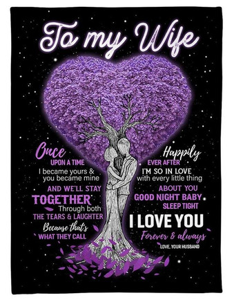 I'm So In Love With Every Little Thing Great To my Wife Fleece Blanket, Gift For Wife From Husband Birthday Gift - Thegiftio UK