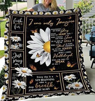 Jesus Christ Blanket God Blanket Daisy I Can Only Imagine Fleece for Holidays Christmas Xmas - Thegiftio UK