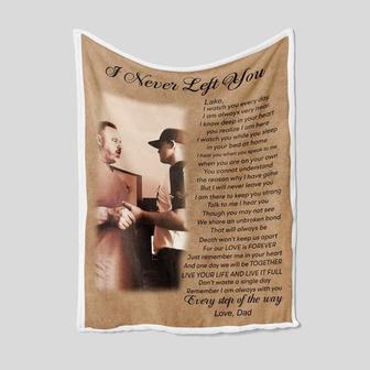 I Never Left You Blanket, Custom Photo Blanket, Family Throw Blanket, Memorial Blanket - Thegiftio UK