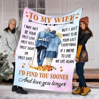 A Letter To My Wife Blanket, Mother's Day Gifts, Christmas Gift For Wife, Anniversary Gift, Wife Blanket - Thegiftio UK