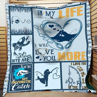 In My Life Blanket To My Wife,I Will Love You More,Gift For Wife Family Home Decor Bedding Couch Sofa Soft - Thegiftio UK