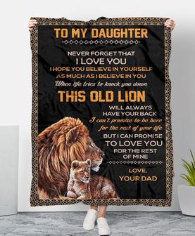 Lion To My Daughter Never Forget That I Love You I Can Promise To Love You For The Rest Of Mine Love - Thegiftio UK