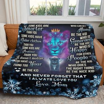 Lion Mom To My Daughter I Always Love You Snow Blanket Gift For Daughter From Mom Birthday Gift Home Decor Bedding Couch - Thegiftio UK
