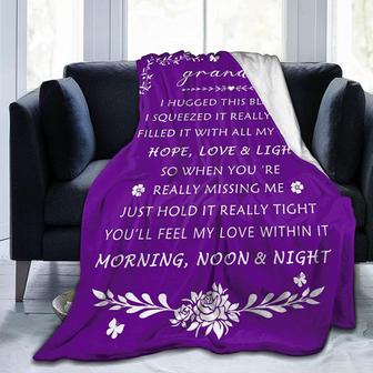 I Love You Grandma Gift Blanket-Super Soft Fleece Throw Great Gifts Blanket for Grandma-Nana Blanket from Grandkids - Thegiftio UK