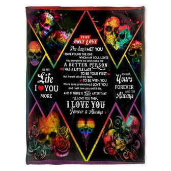 To My Only Love, Halloween LGBT, Soft Blanket.Home Decor Bedding Couch Sofa Soft and Comfy Cozy - Thegiftio UK