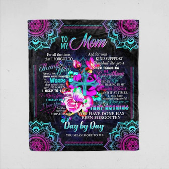 To My Mom Blanket, Blanket For Mom, Gift For Mom, Mother's Day Gifts, Family Throw Blanket - Thegiftio UK