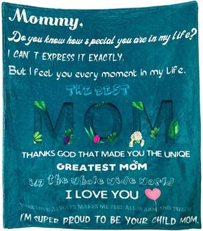 To My Mom Throw Blanket from Son Daughter - Mothers Day blanket From Daughter Son - Thegiftio UK