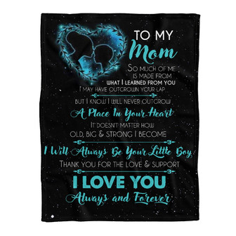 Mother To My Mom So Much Of Me Is Made From What I Learned From You Gift For Mom Fleece Blanket Home Decor Bedding Couch - Thegiftio UK