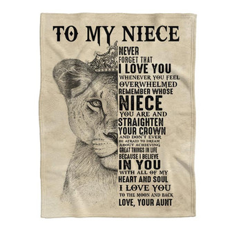 Niece Blanket To My Niece Never Forget That Aunt Blanket Christmas Gift Ideas Gift For Christmas - Thegiftio UK