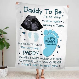 Personalized Blanket For Future Daddy I Know You'll Be The Very Best Daddy Blanket Gift For First Father's Day - Thegiftio UK