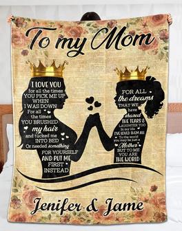 Personalized Blanket For Mom, To My Mom Blanket, Mother's Day Blanket, Blanket Mom And Daughter, Gifts For Mom, Mom Blanket From Daughter - Thegiftio UK