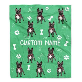 Personalized Custom French Bulldog Blanket for Dog Mom Dog Dad Dog Lover Christmas Customized Blanket - Thegiftio UK