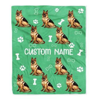 Personalized Custom German Shepherd Blanket for Dog Mom Dog Dad Dog Lover Christmas Customized Blanket - Thegiftio UK