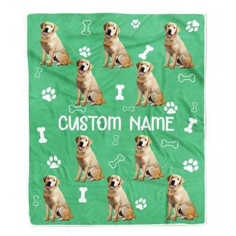 Personalized Custom Labrador Blanket for Dog Mom Dog Dad Dog Lover Christmas Customized Throw Blanket - Thegiftio UK
