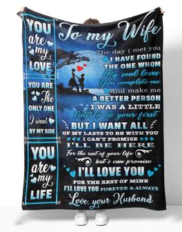 Personalized To My Gorgeous Wife Propose Couple Blanket From Husband, To My Gorgeous Wife You Are My Love Couple Blanket Gifts For Gorgeous Wife - Thegiftio UK