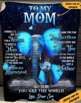 Personalized To My Mom I Love You With All My Heart Gift For Mom Fleece - Thegiftio UK