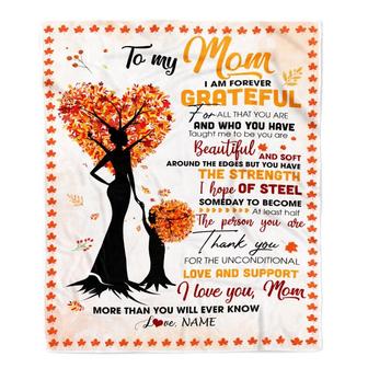 Personalized To My Mom Mommy From Daughter Son Kids Heart Tree I Love You More Than Will Ever Know Mother's Day Birthday Christmas Customized Fleece Blanket - Thegiftio UK