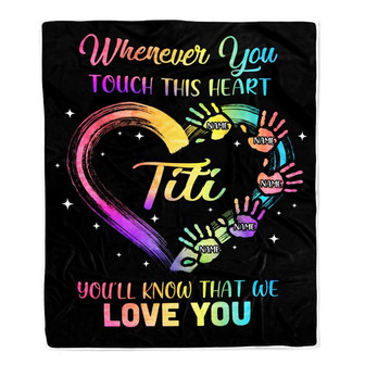 Personalized Titi Blanket From Niece Nephew We Love You Kids Titi Birthday Mothers Day Christmas Customized Bed Fleece Throw Blanket - Thegiftio UK
