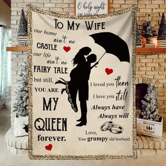 Personalized Wedding Anniversary Romantic Gifts for Wife from Husband to My Wife Blanket Gift For Christmas - Thegiftio UK