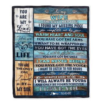 Personalized To My Wife Blanket From Husband I Love You Blessing Sweet Wife Birthday Anniversary Valentine's Day Christmas Customized Fleece Blanket - Thegiftio UK