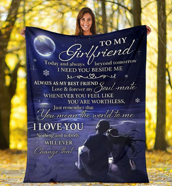 Personalized To My Wife Couple Blanket From Husband To My Wife I Need You Beside Me Blanket - Thegiftio UK