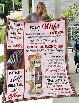 Personalized To My Wife Never Forget That I Love You Couple Love Blanket Gift For Wife - Thegiftio UK