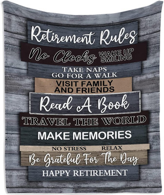 Retirement Blankets for Dad, Grandpa, Husband, Brother, Teacher - Thegiftio