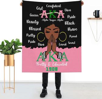 Sorority Blanket for Black Women Blanket Gift for Black Girls - Thegiftio UK