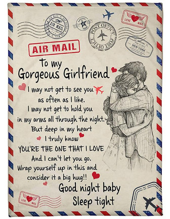 Special Blanket For Amazing Girlfriend, Fleece Blanket, Special Gift For Girlfriend - Thegiftio UK