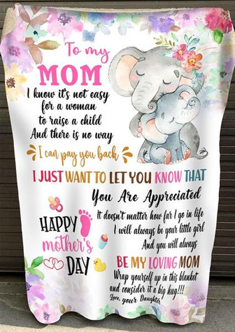 Special gift for Mother Kun Blanket To My Mom Blanket Fleece Blanket - Thegiftio UK
